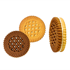 Biscuits “Zebra” with brule cream  manufacturer
